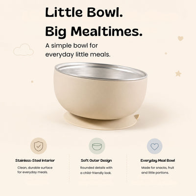 nylyCas™ BearGrip Stainless Steel Suction Bowl