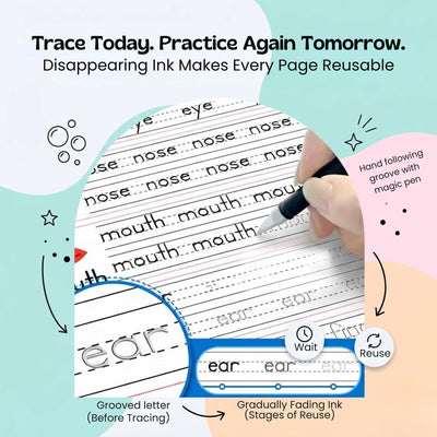 nylyCas™ Trace & Grow Reusable Writing Books