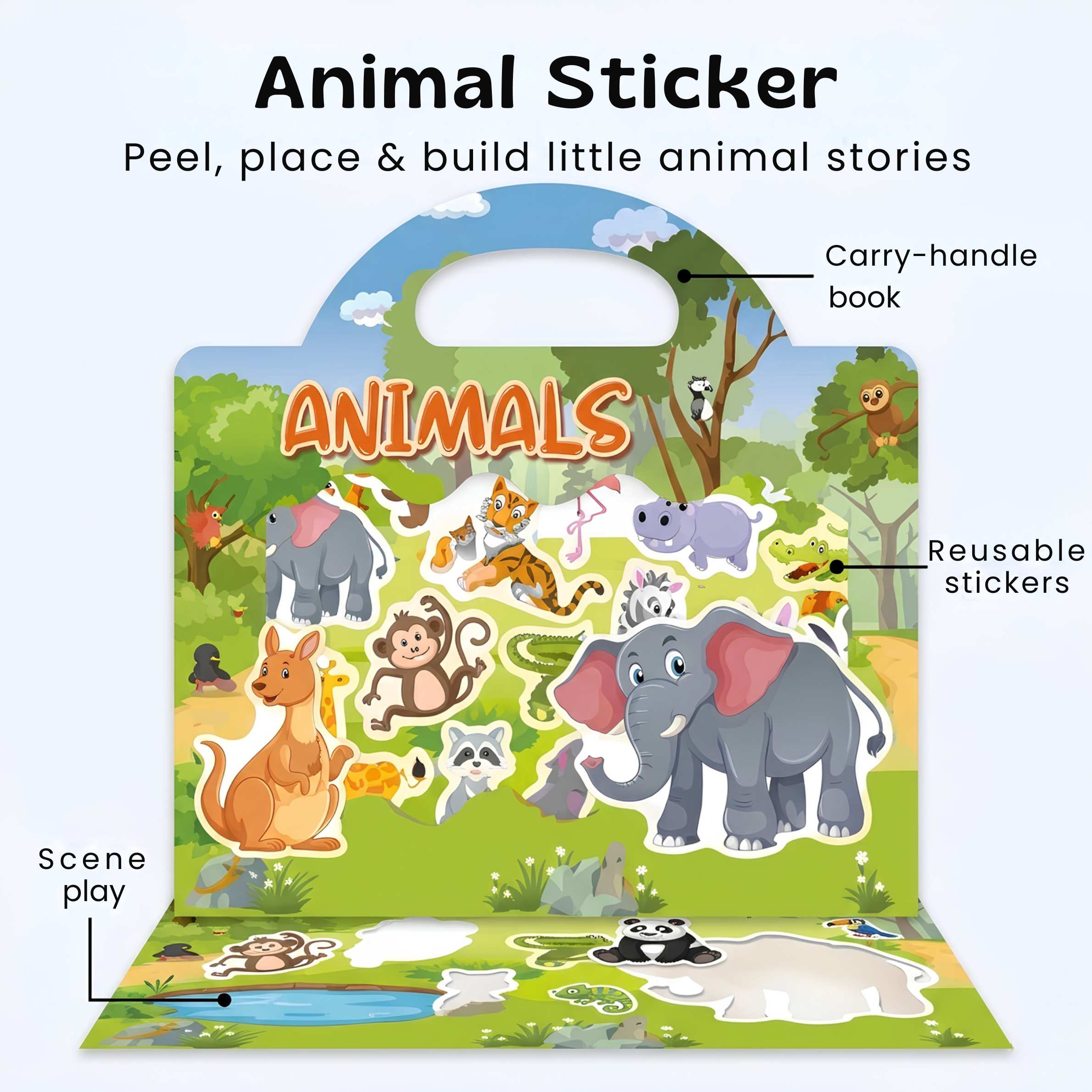 nylyCas™ CarryScene Reusable Sticker Book