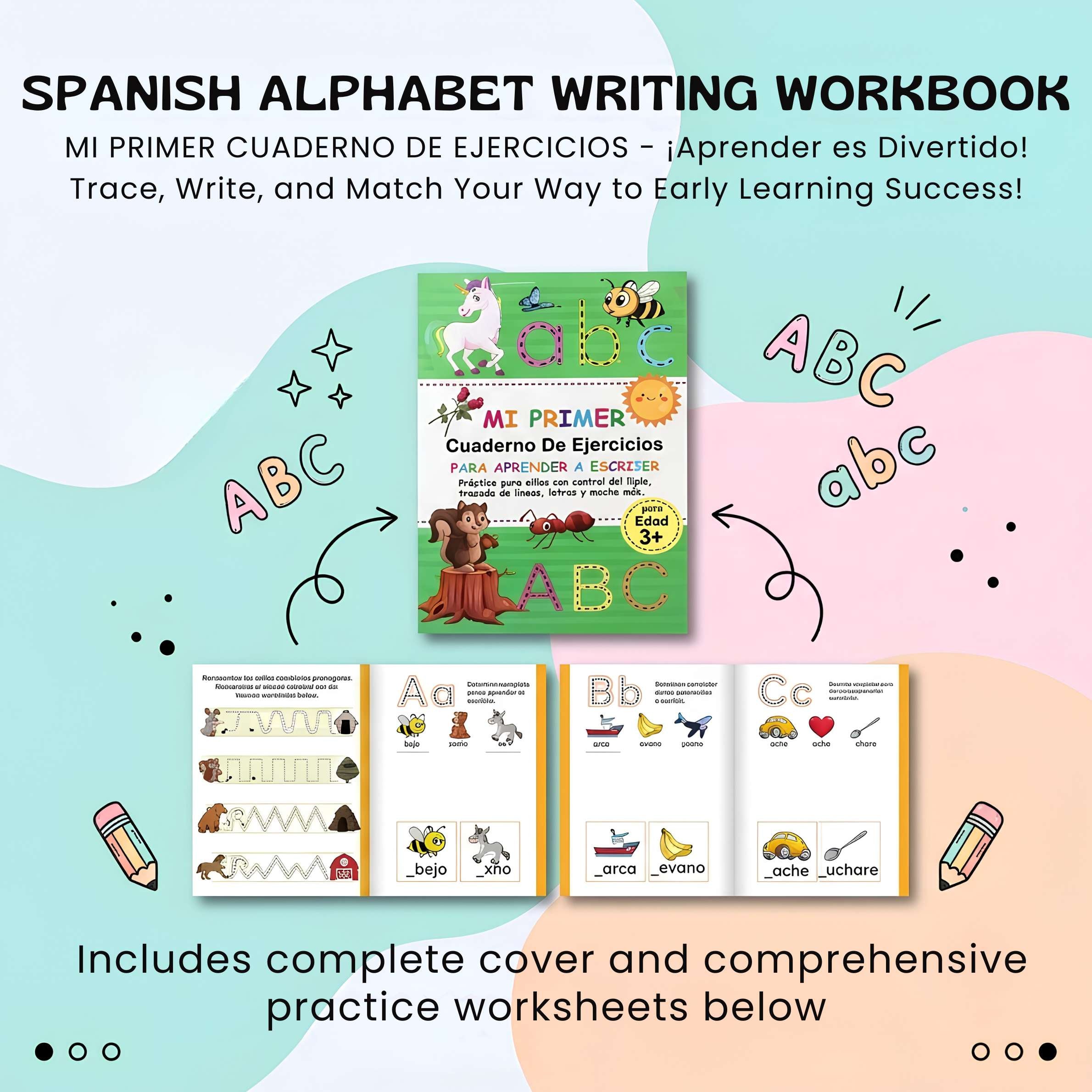 nylyCas™ Spanish ABC Writing Workbook