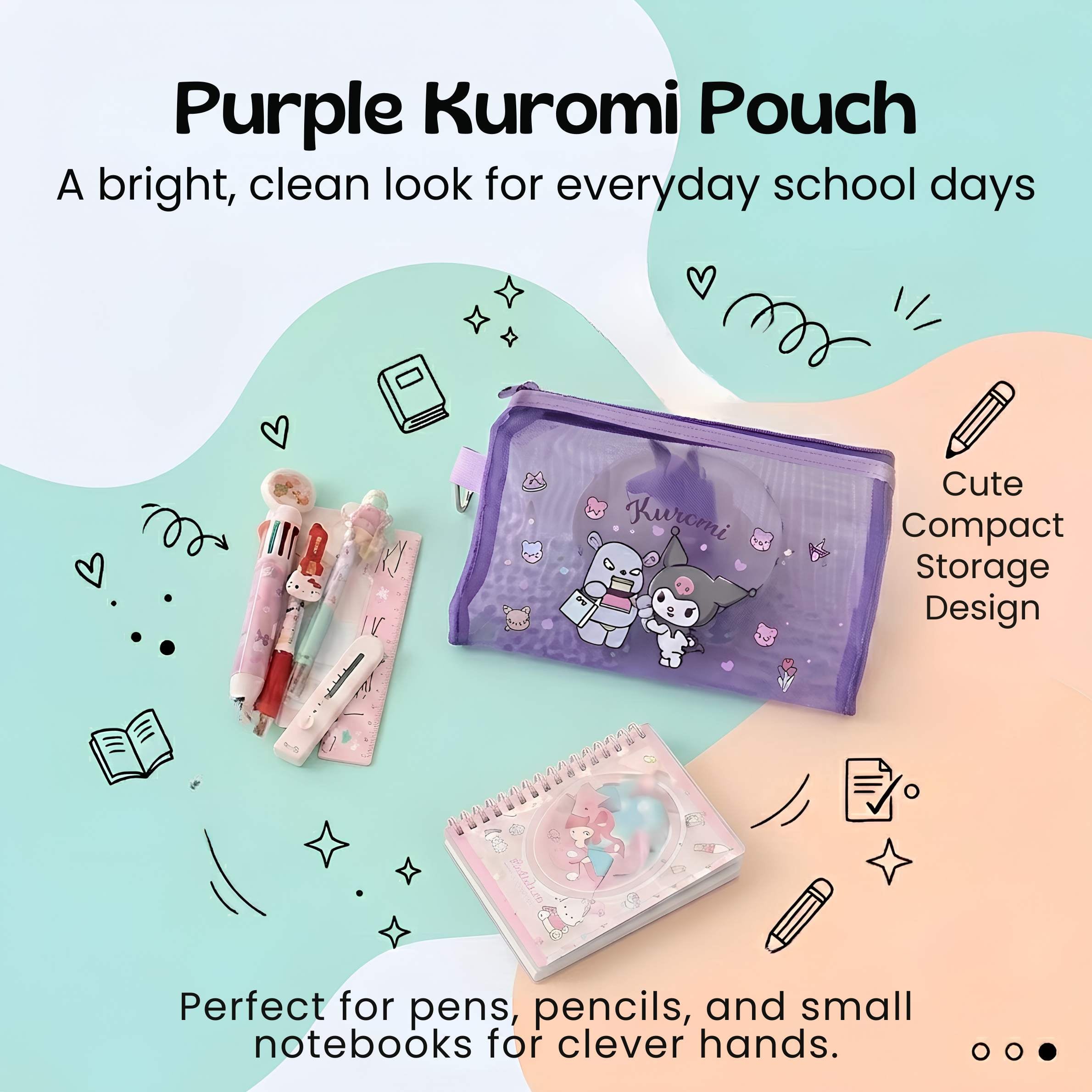nylyCas™ Kawaii School Supply Pouch