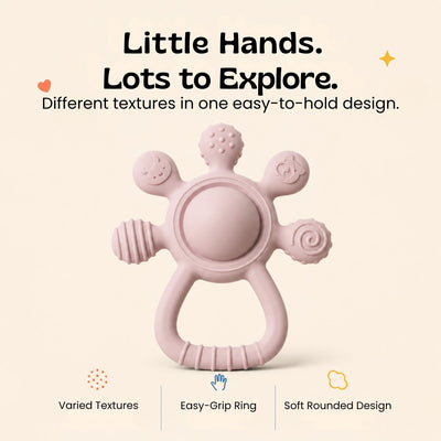 nylyCas™ LittleGrip Silicone Teether Rattle