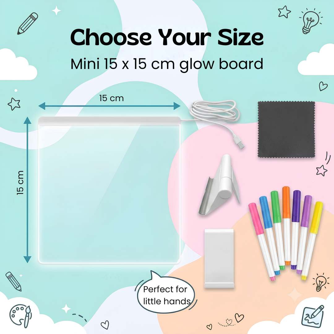 nylyCas™ GlowScribble Light-Up Drawing Board