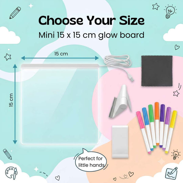 nylyCas™ GlowScribble Light-Up Drawing Board