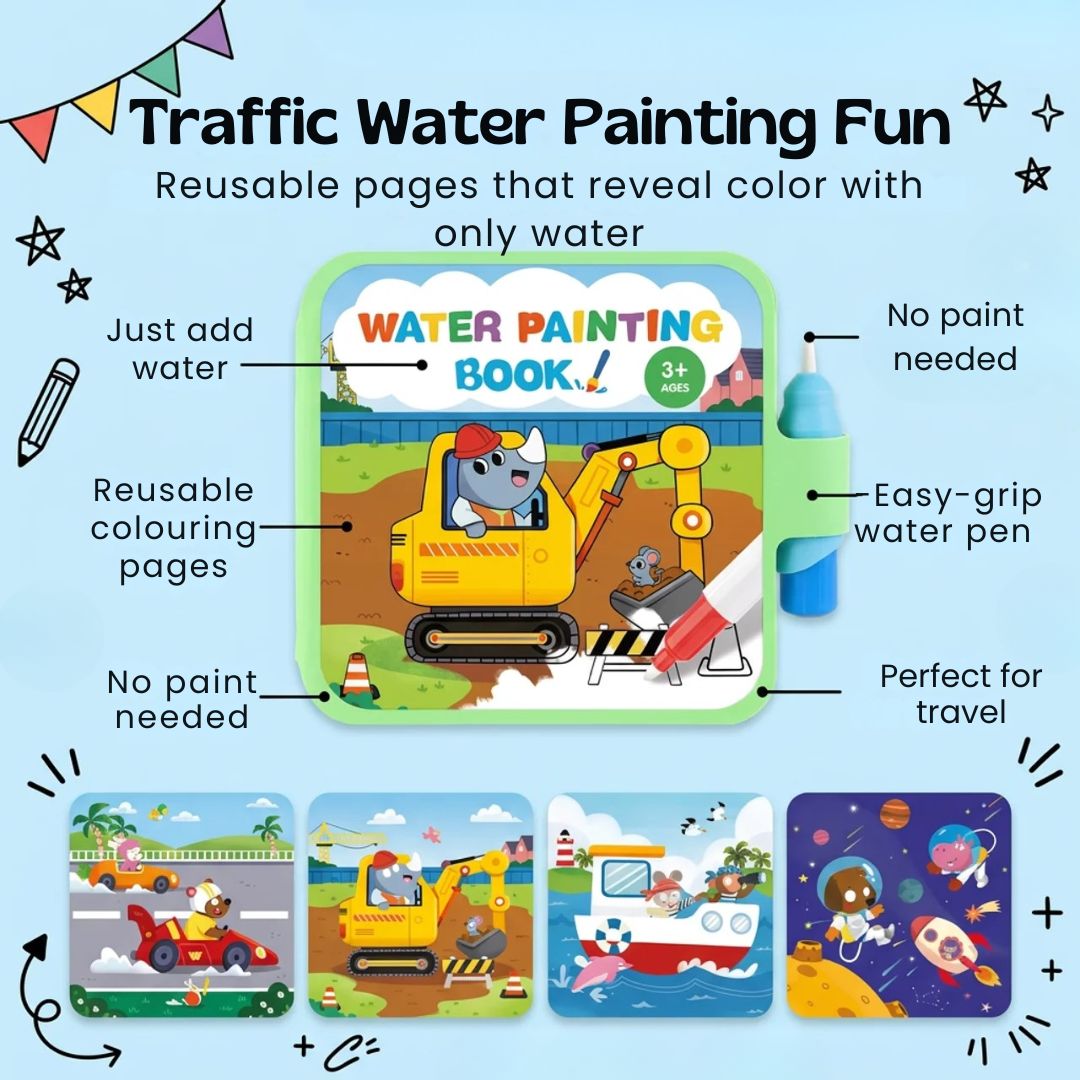 nylyCas™ Reusable Water Painting Book