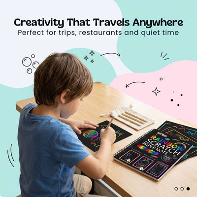 nylyCas™ RainbowReveal Scratch Art Set