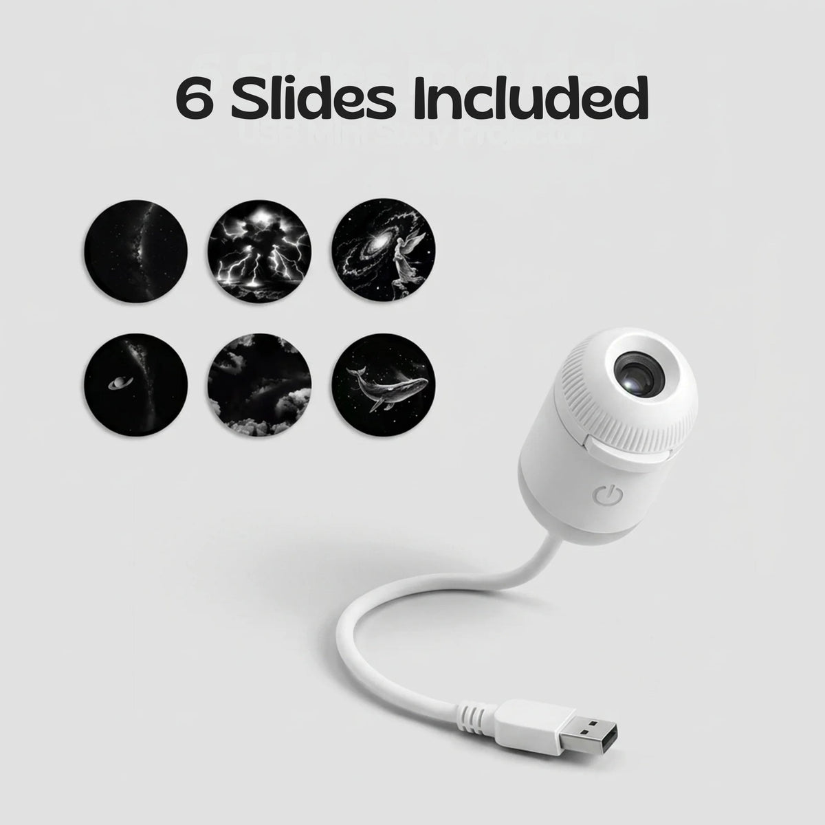 nylyCas™ GalaxyGlow Slide Projector Night Light