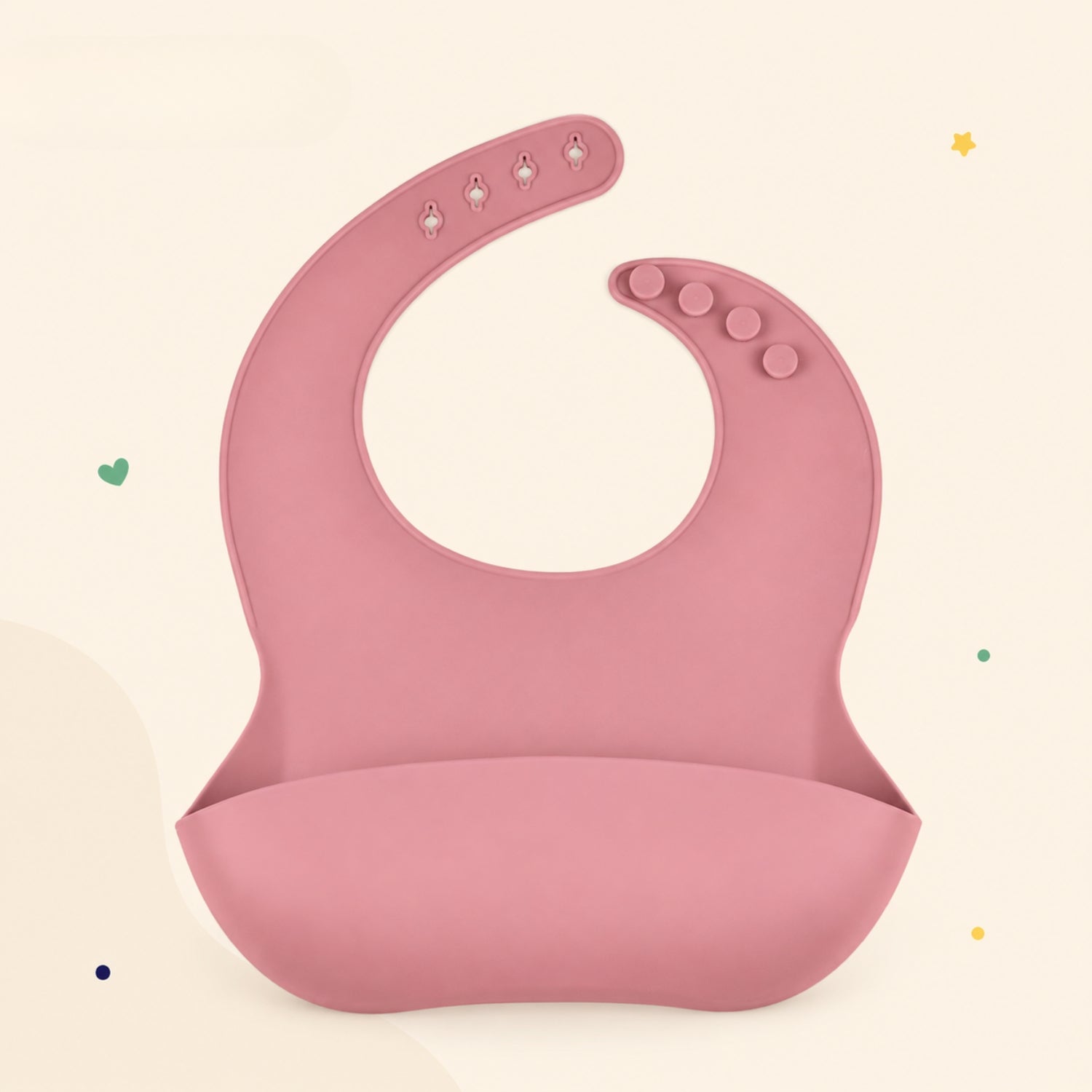 nylyCas™ PandaEar Silicone Catch Bib