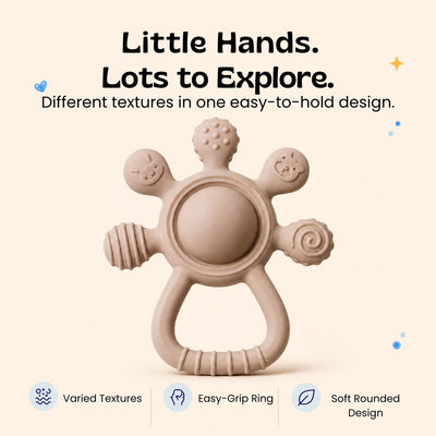 nylyCas™ LittleGrip Silicone Teether Rattle