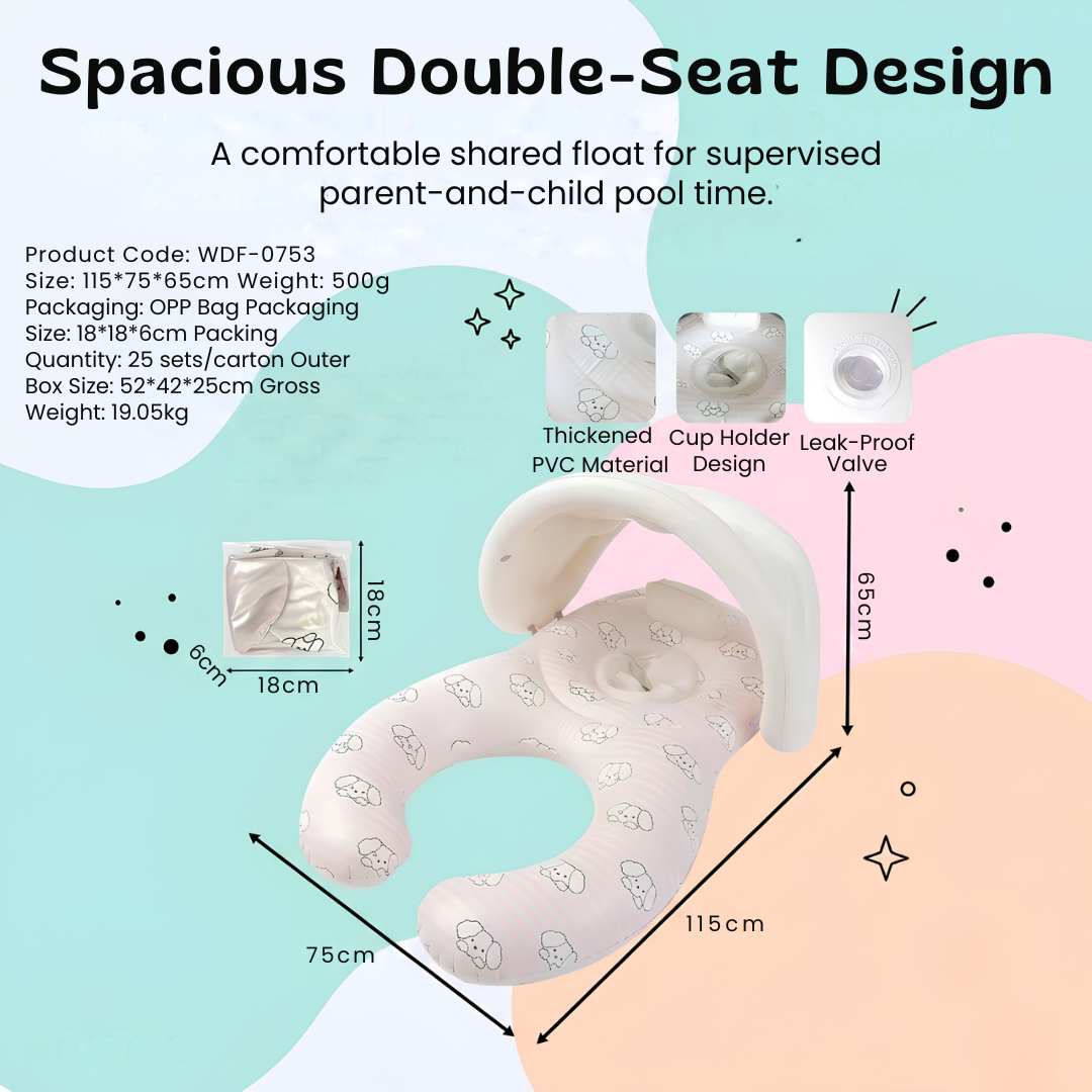 nylyCas™ TogetherFloat Parent & Child Pool Lounger