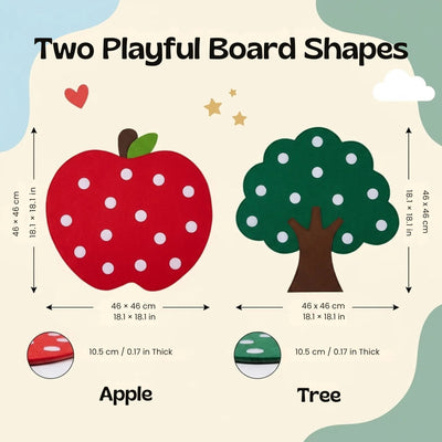 nylyCas™ ApplePatch Felt Food Sorting Board