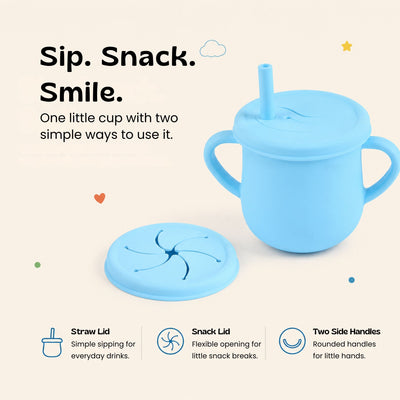 nylyCas™ Sip & Snack Silicone Training Cup