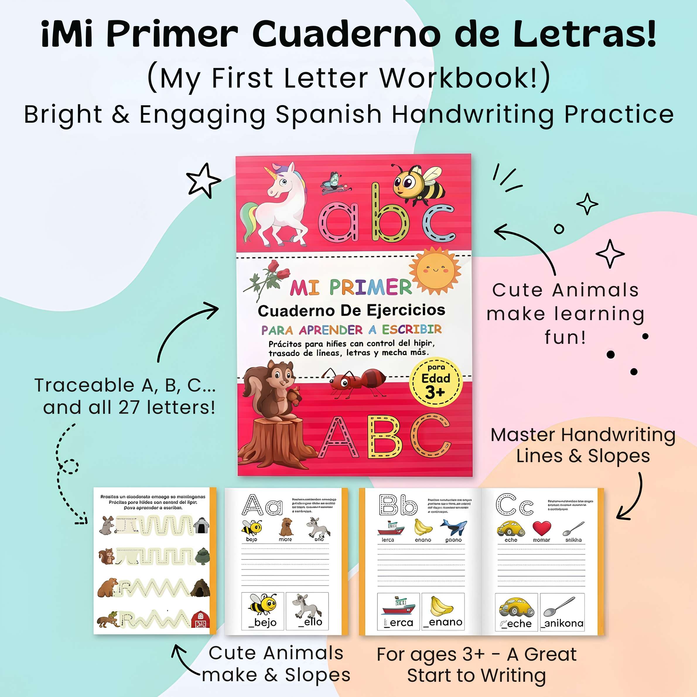 nylyCas™ Spanish ABC Writing Workbook