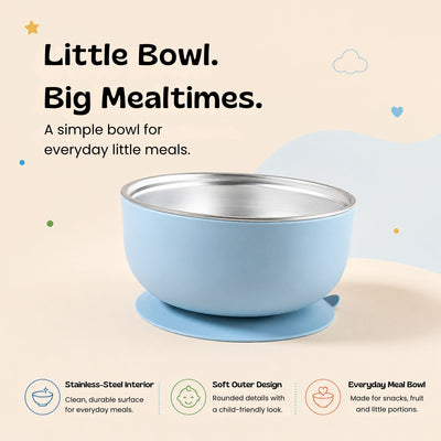nylyCas™ BearGrip Stainless Steel Suction Bowl