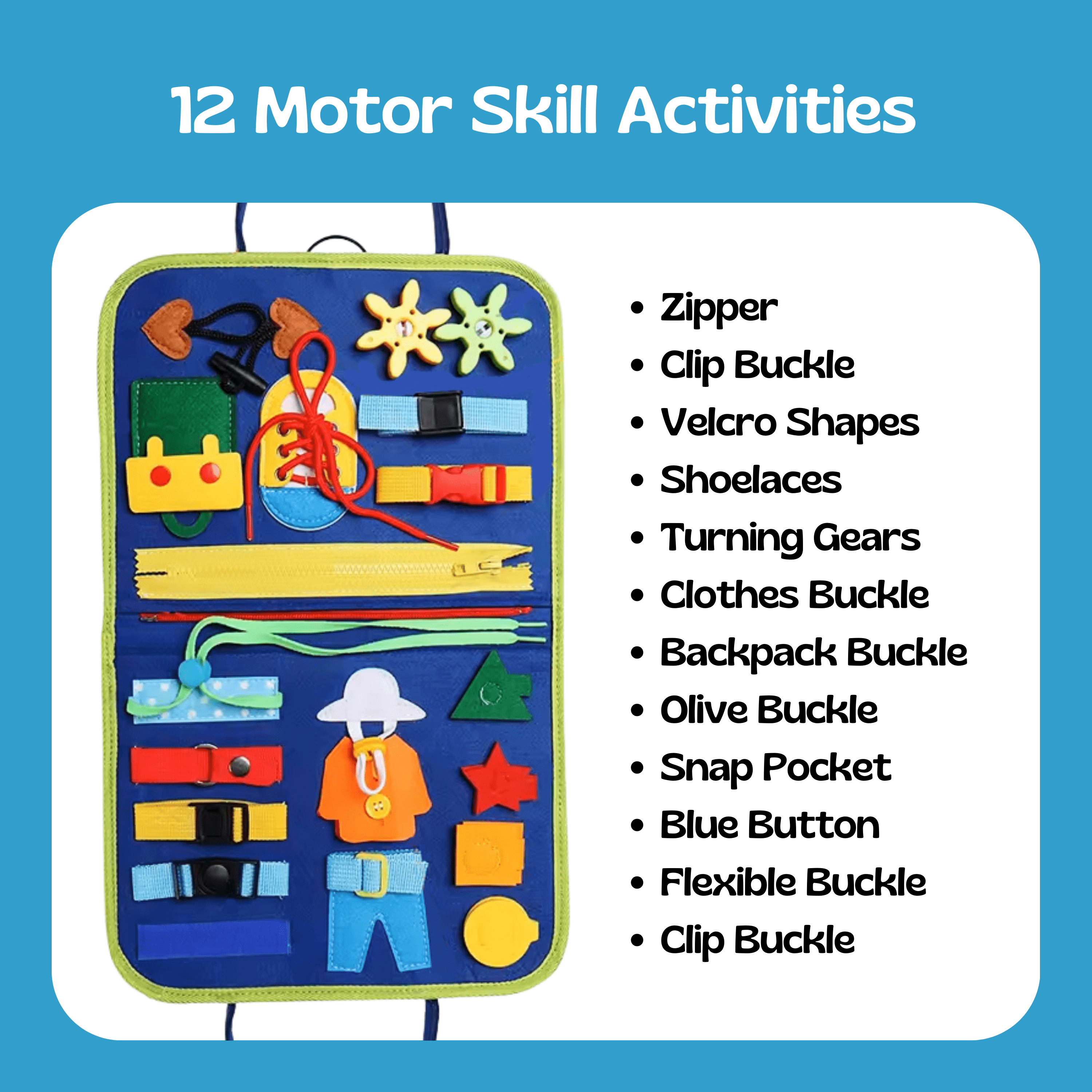nylycas™ Montessori Busy Board