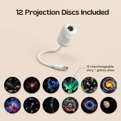nylyCas™ GalaxyGlow Slide Projector Night Light