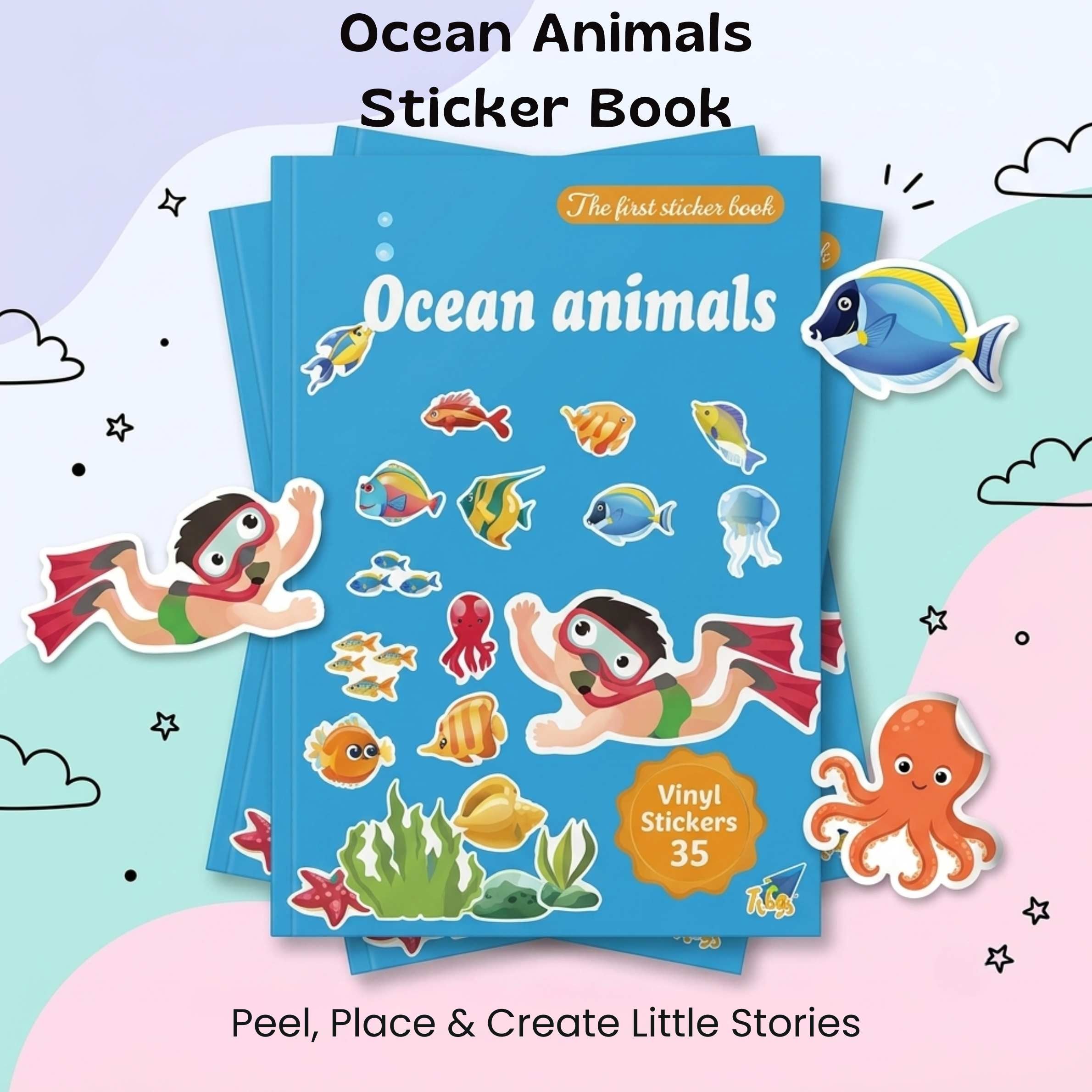 nylyCas™ MiniScene Reusable Sticker Book