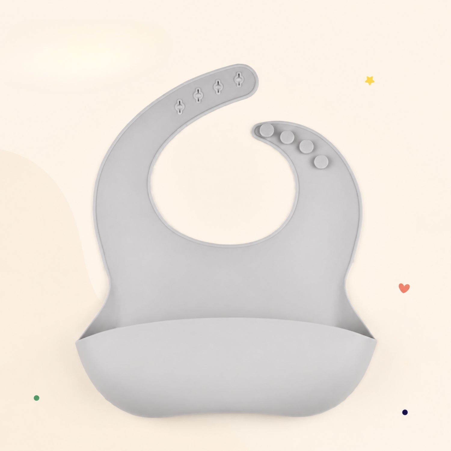 nylyCas™ PandaEar Silicone Catch Bib
