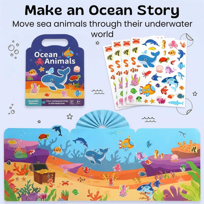 nylyCas™ PuffyScene Reusable Sticker Book