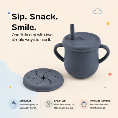 nylyCas™ Sip & Snack Silicone Training Cup