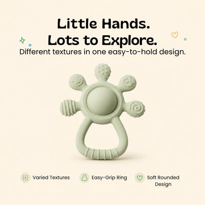 nylyCas™ LittleGrip Silicone Teether Rattle