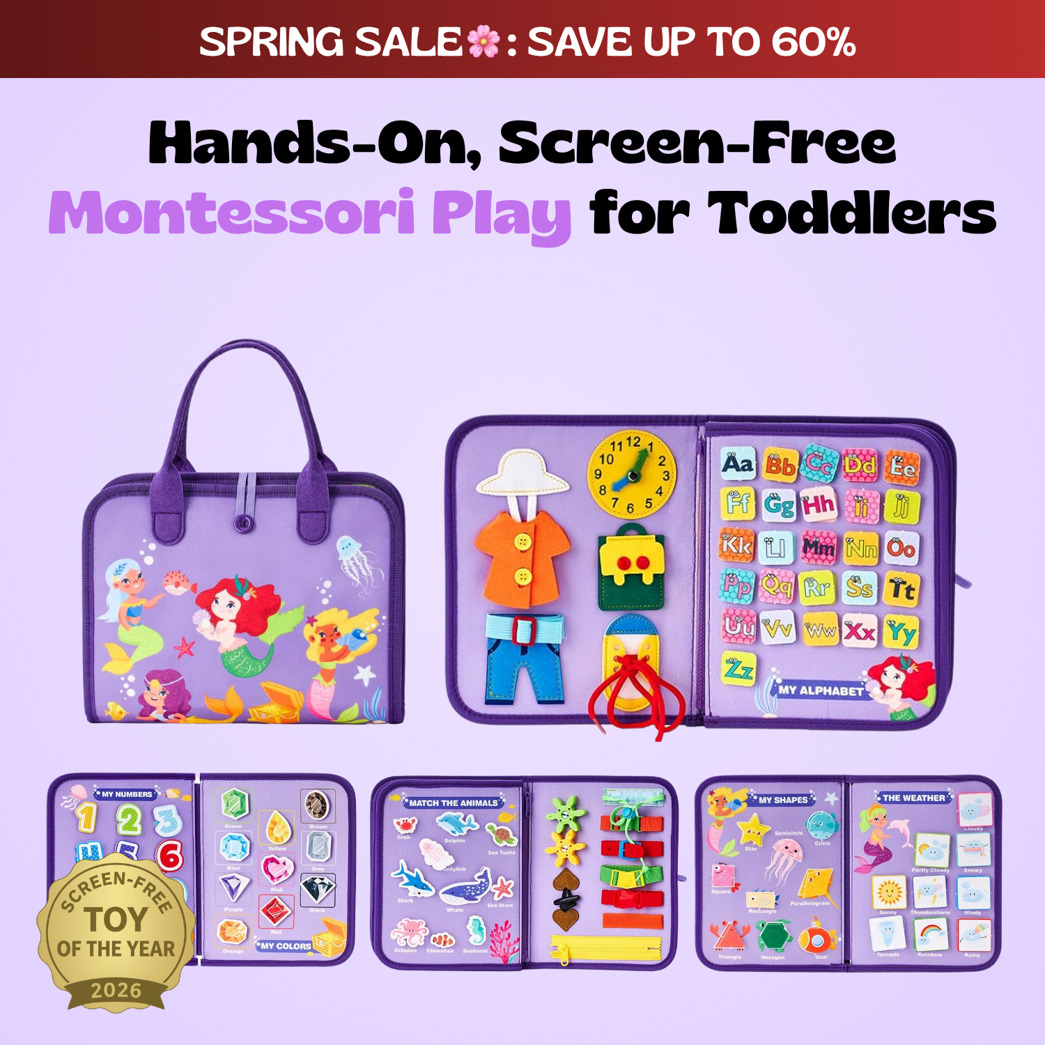 nylycas™ Montessori Busy Board