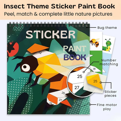 nylyCas™ StickerPaint Number Art Book