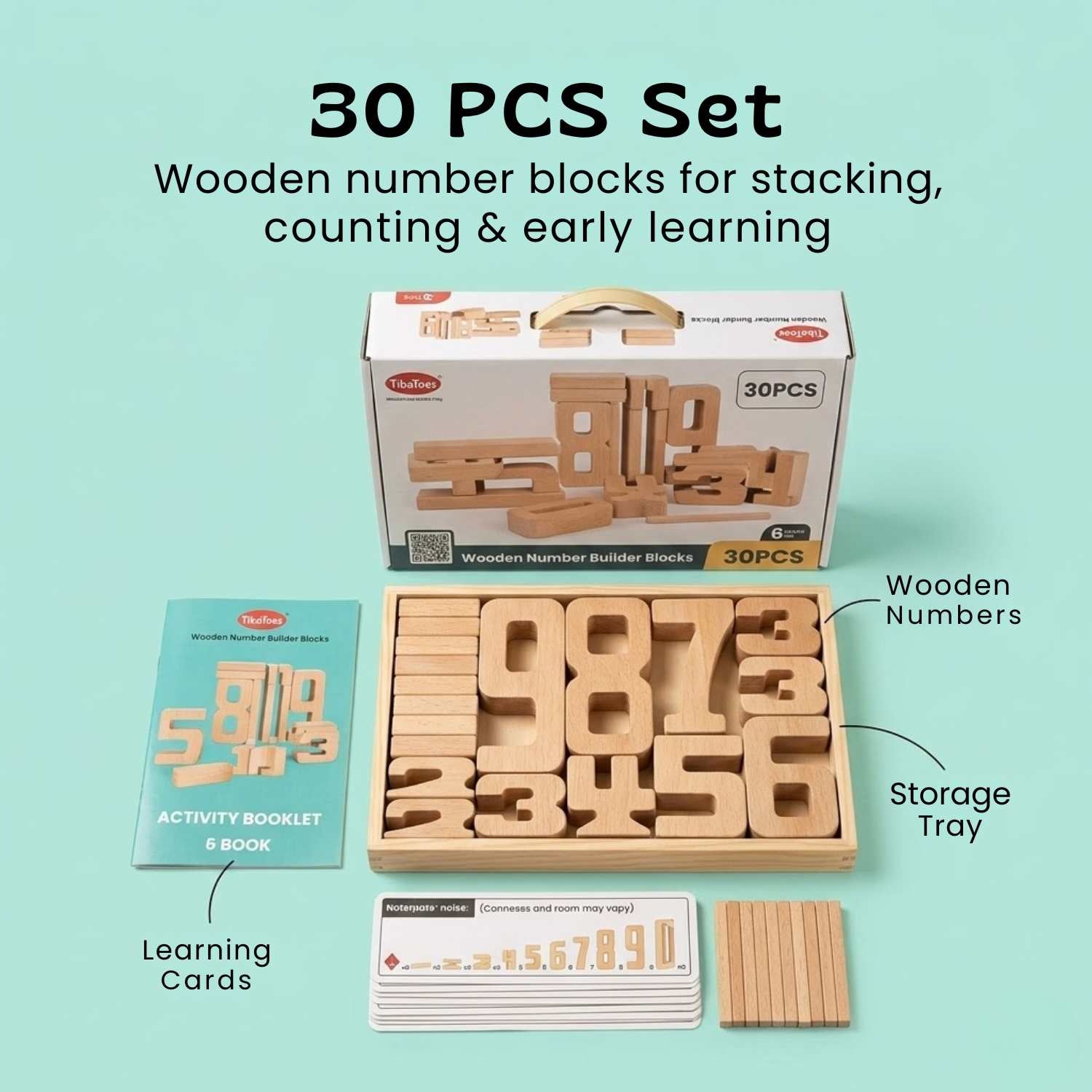 nylyCas™ NumberNest Wooden Counting Blocks