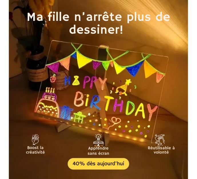 nylyPad™ Tablette de dessin LED