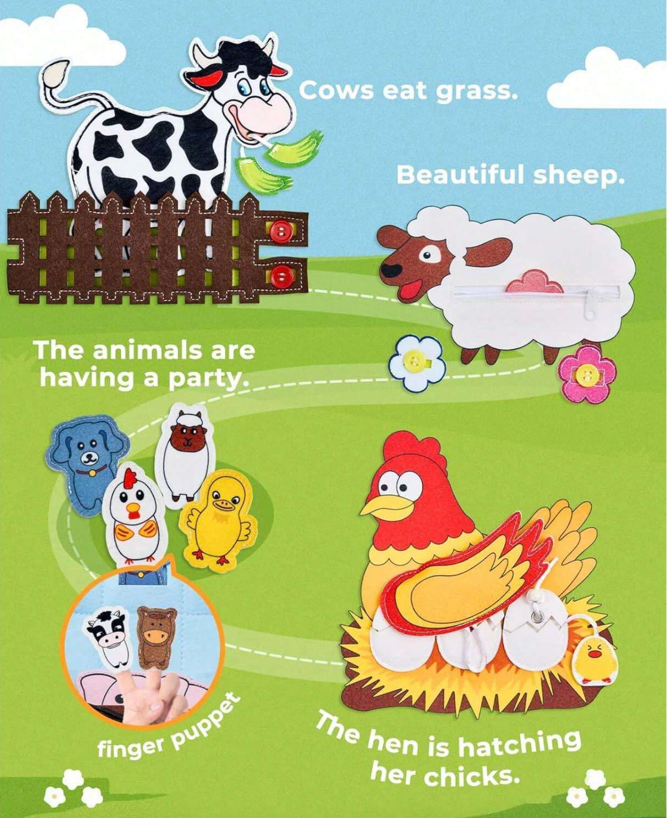 Limited Edition: Farm Friends Busy Board