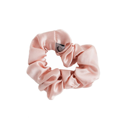 Silk Scrunchies - Blush + Grey