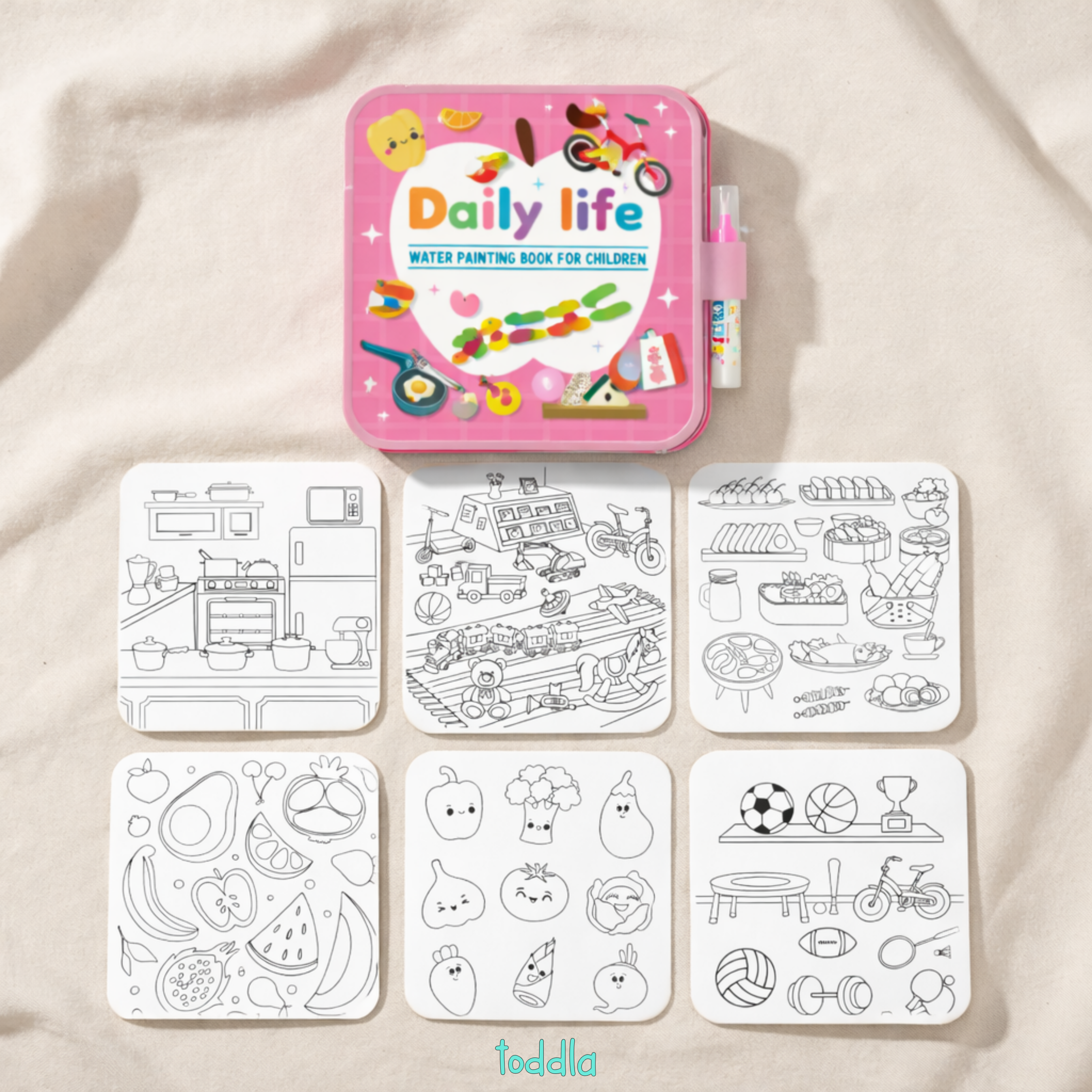 nylyCas™ Magic Water Coloring Book