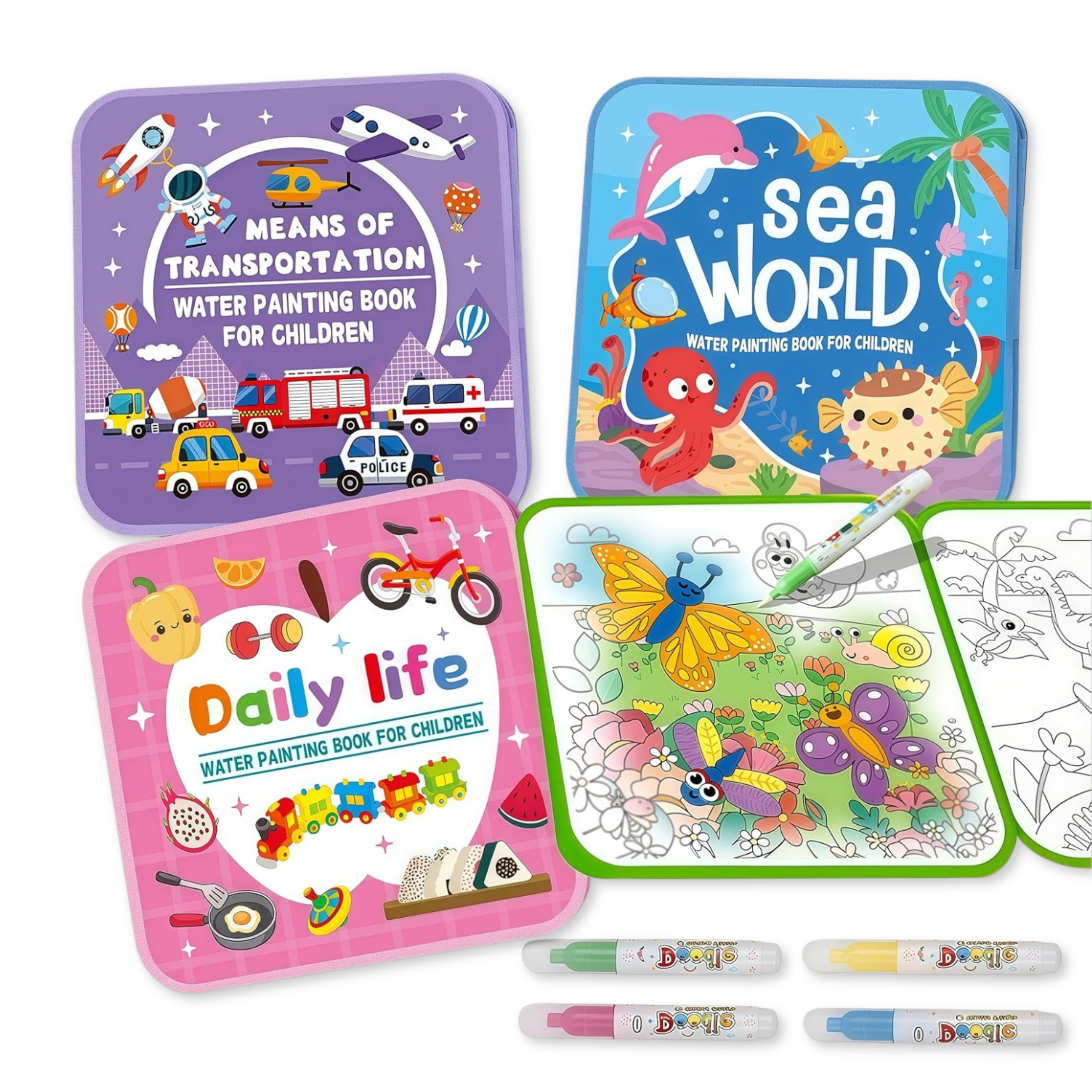 nylyCas™ Magic Water Coloring Book