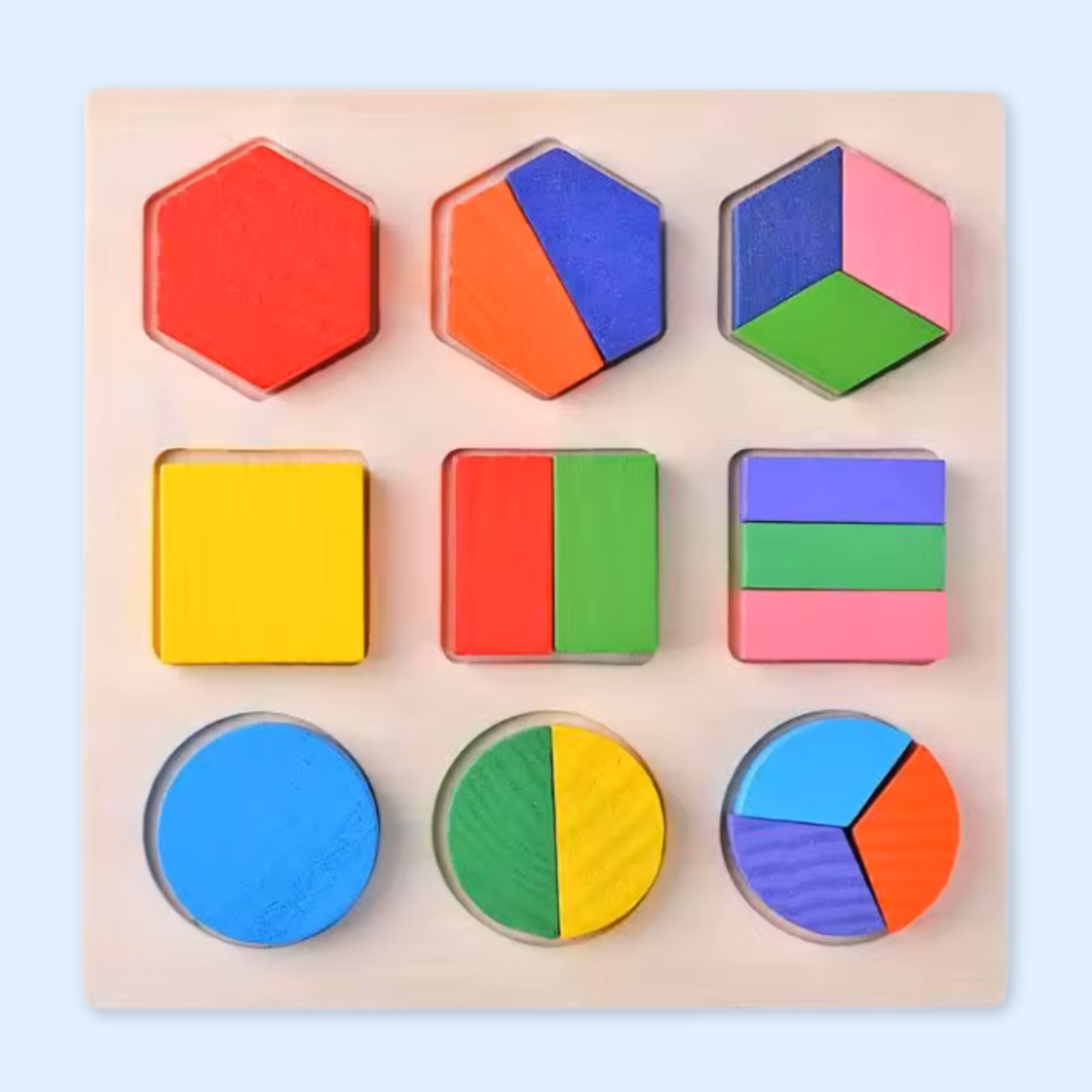 nylyCas™ Montessori Wooden Shape Puzzle