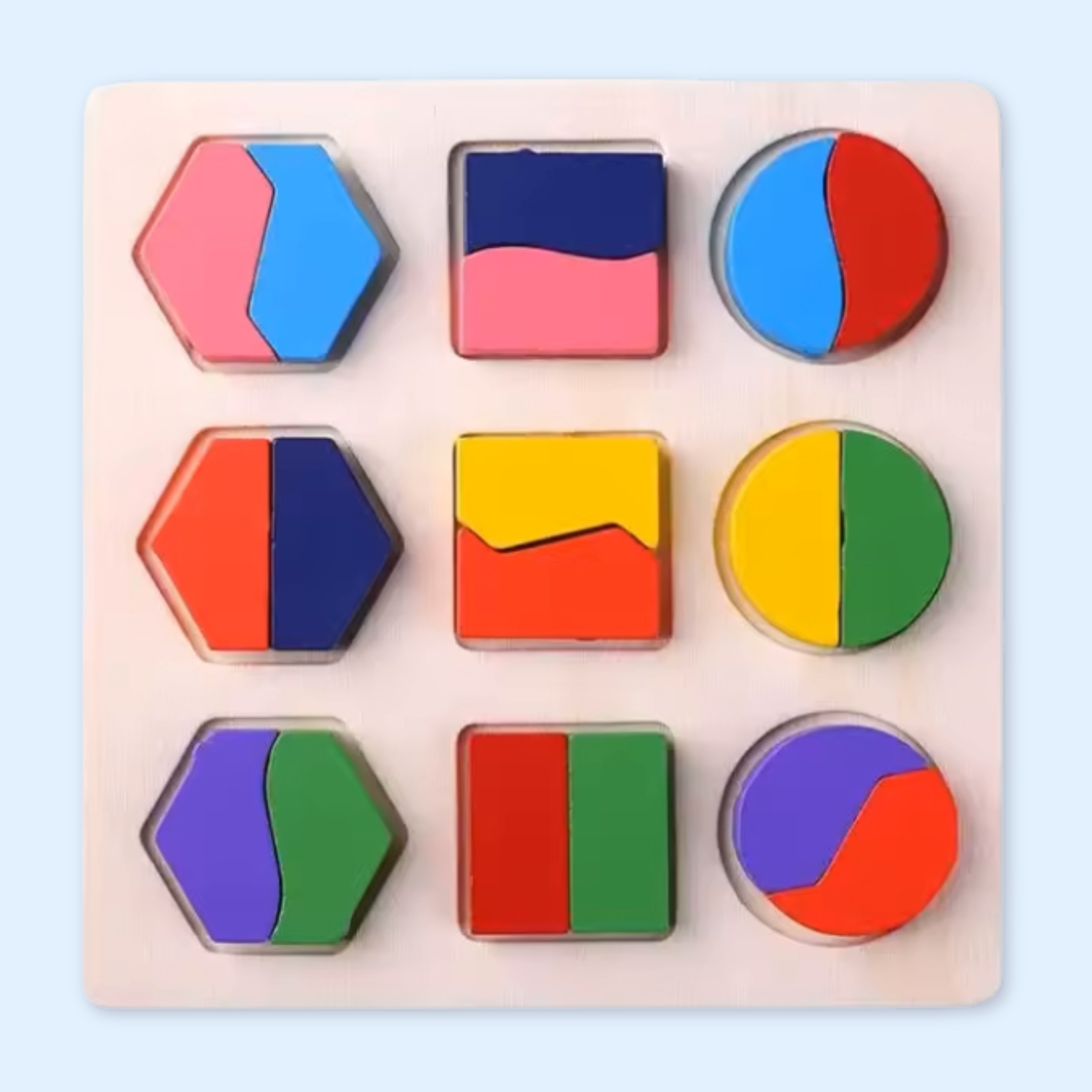 nylyCas™ Montessori Wooden Shape Puzzle