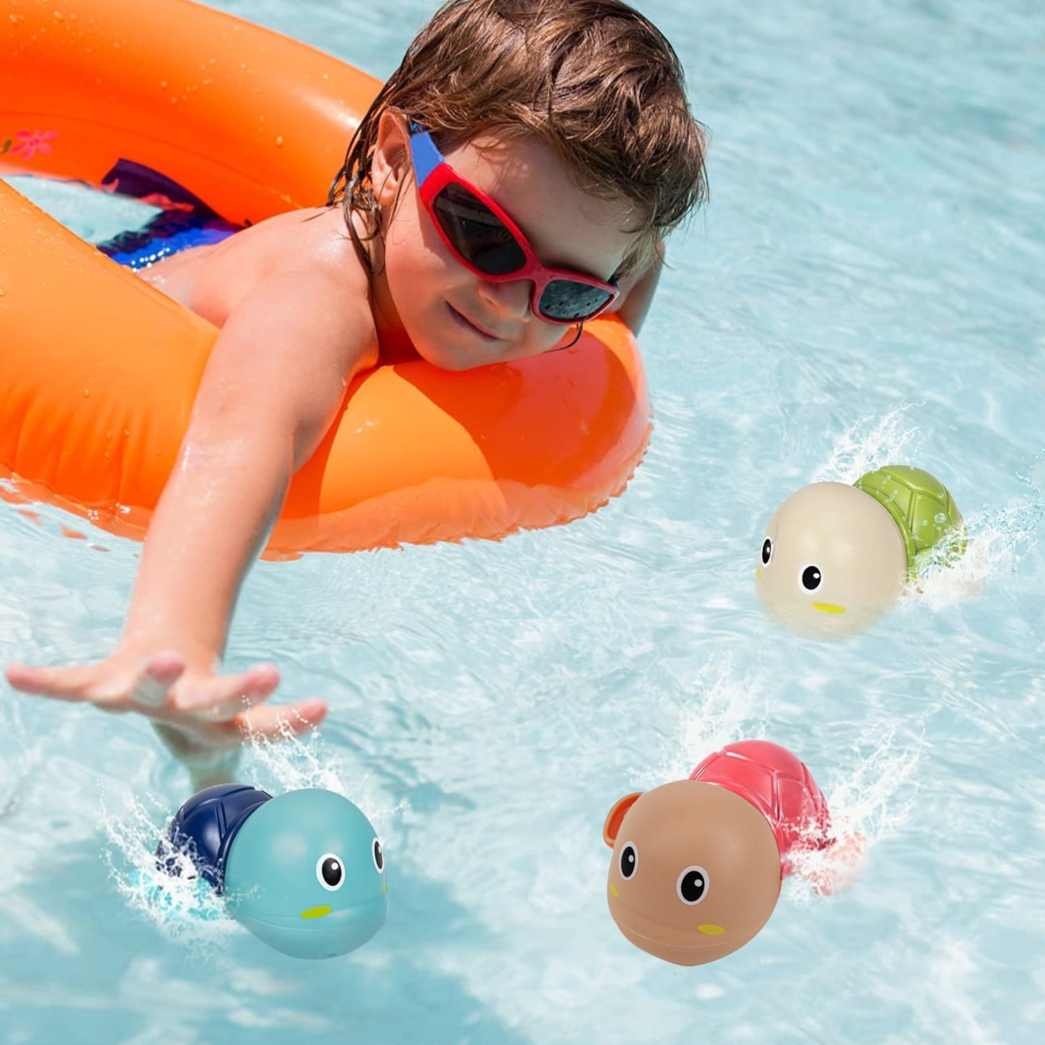 nylyCas™ 3-Pack Turtle Bathtub Toys