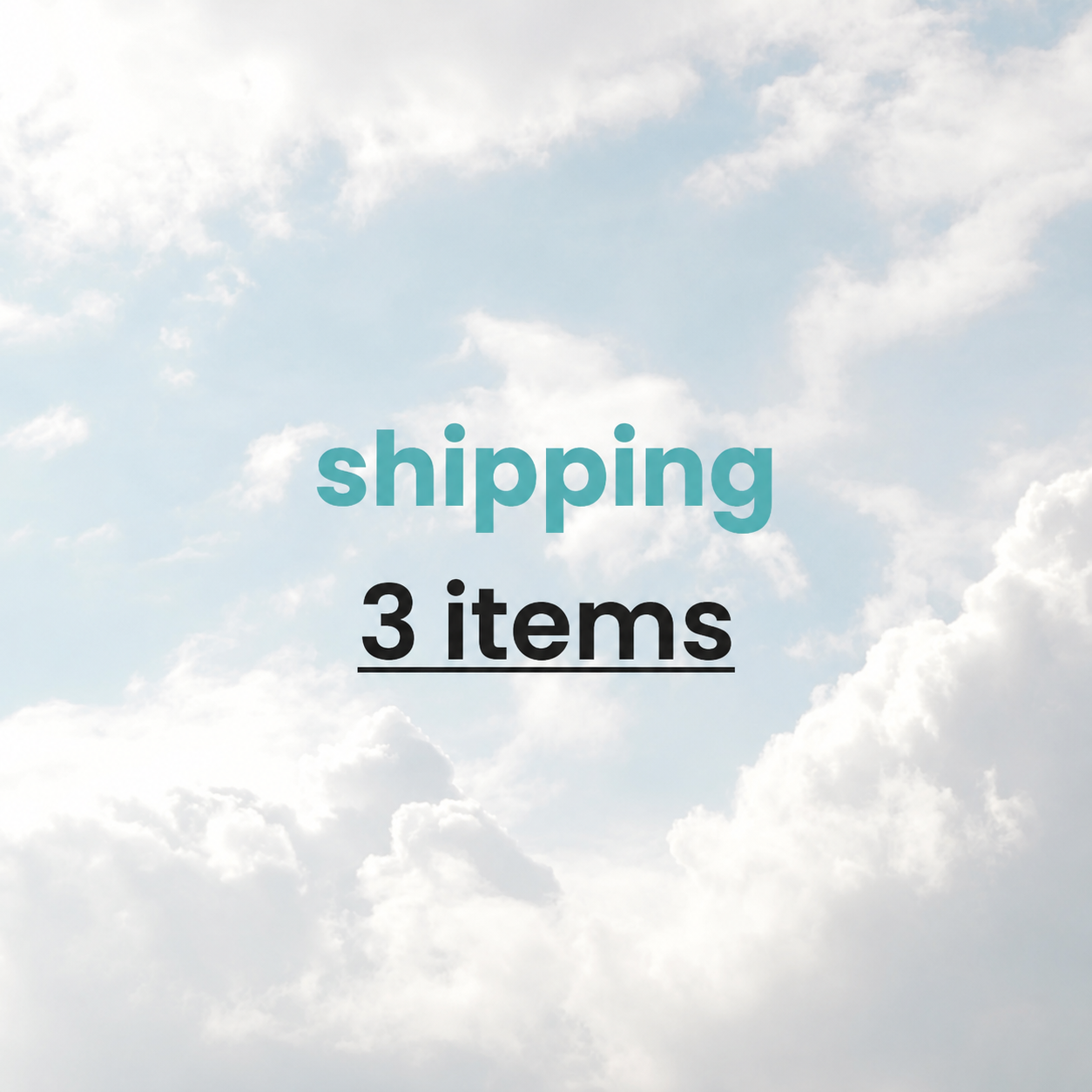 shipping 3 items