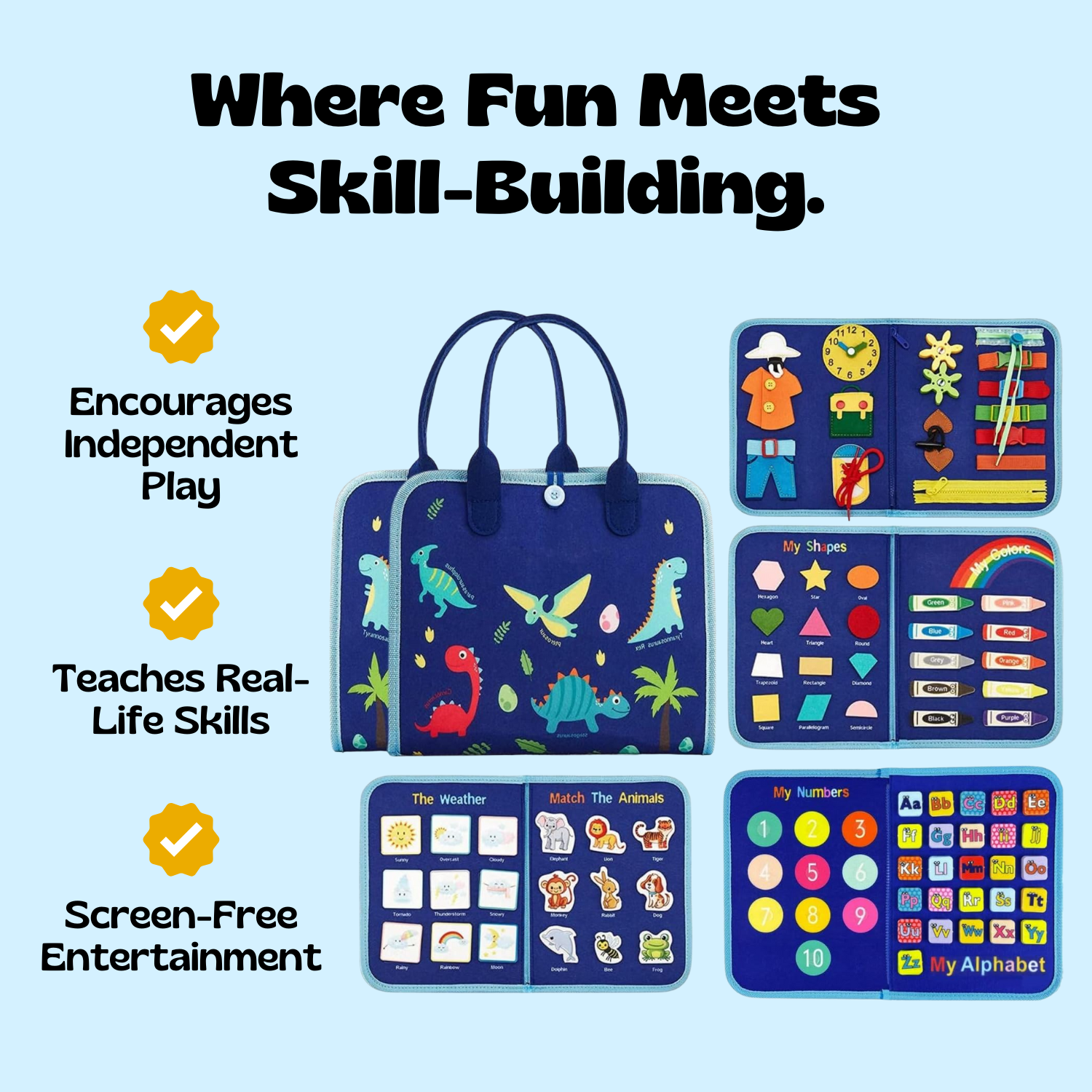 Toddler Montessori Busy Board