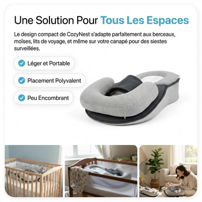 nylyNest™ — Coussin Anti-Reflux Bébé 15° (Reflux & Coliques)