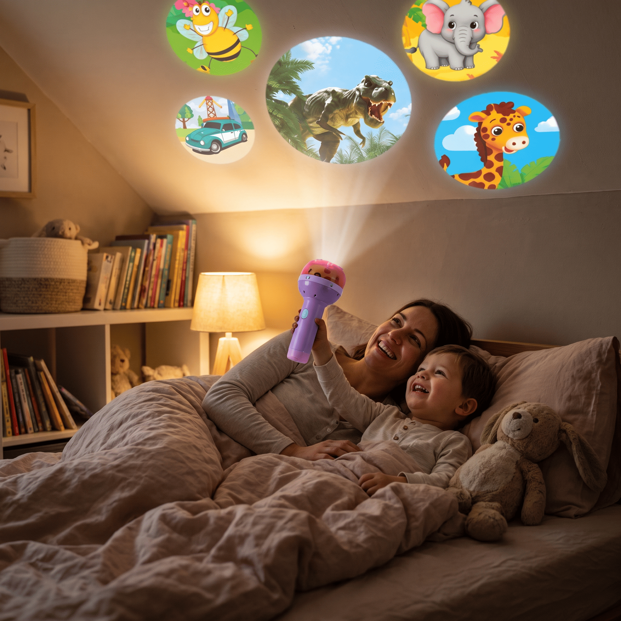 nylyCas™ Animal Story Projection Flashlight
