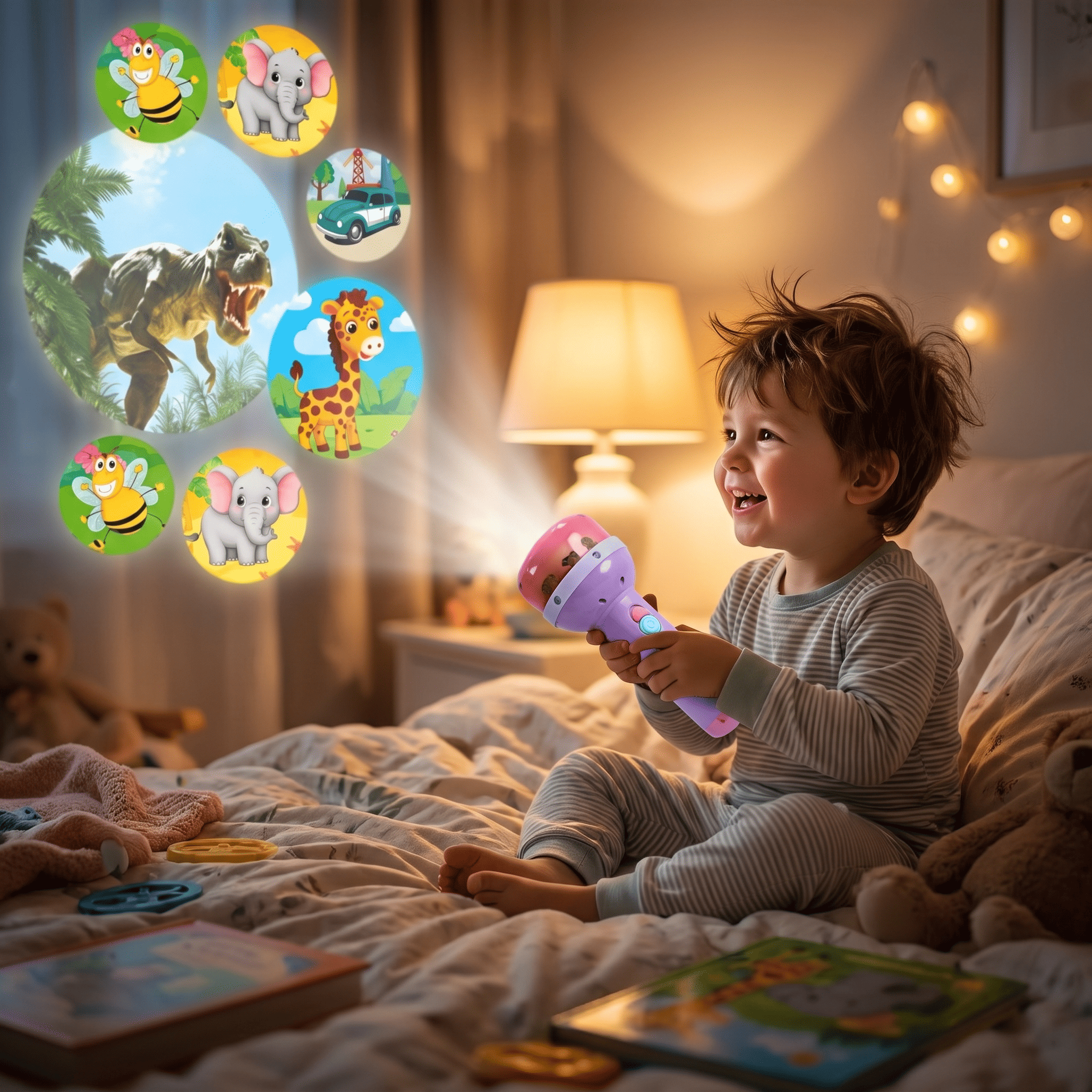nylyCas™ Animal Story Projection Flashlight
