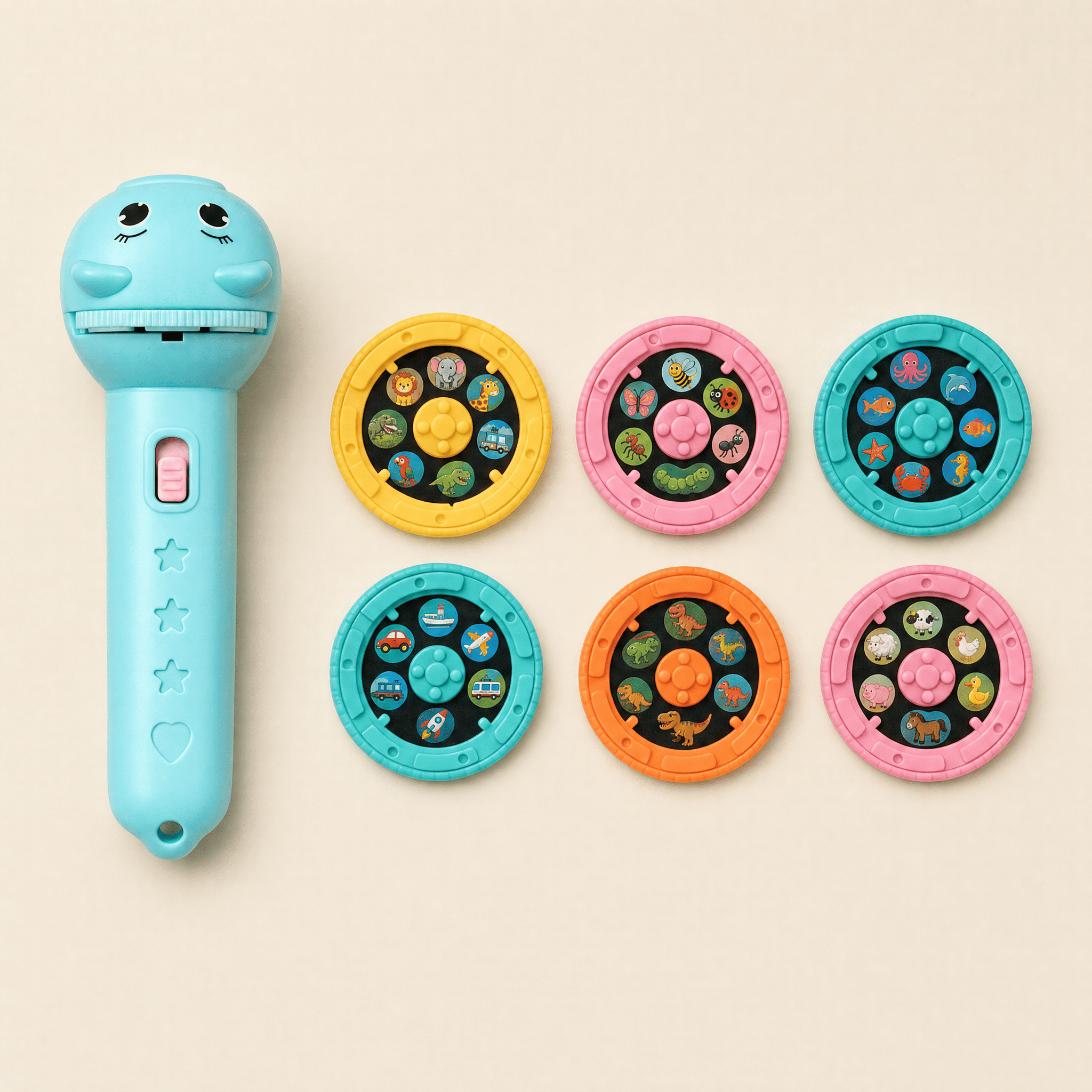 nylyCas™ Animal Story Projection Flashlight
