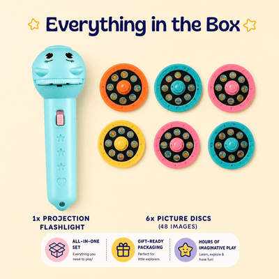 nylyCas™ Animal Story Projection Flashlight