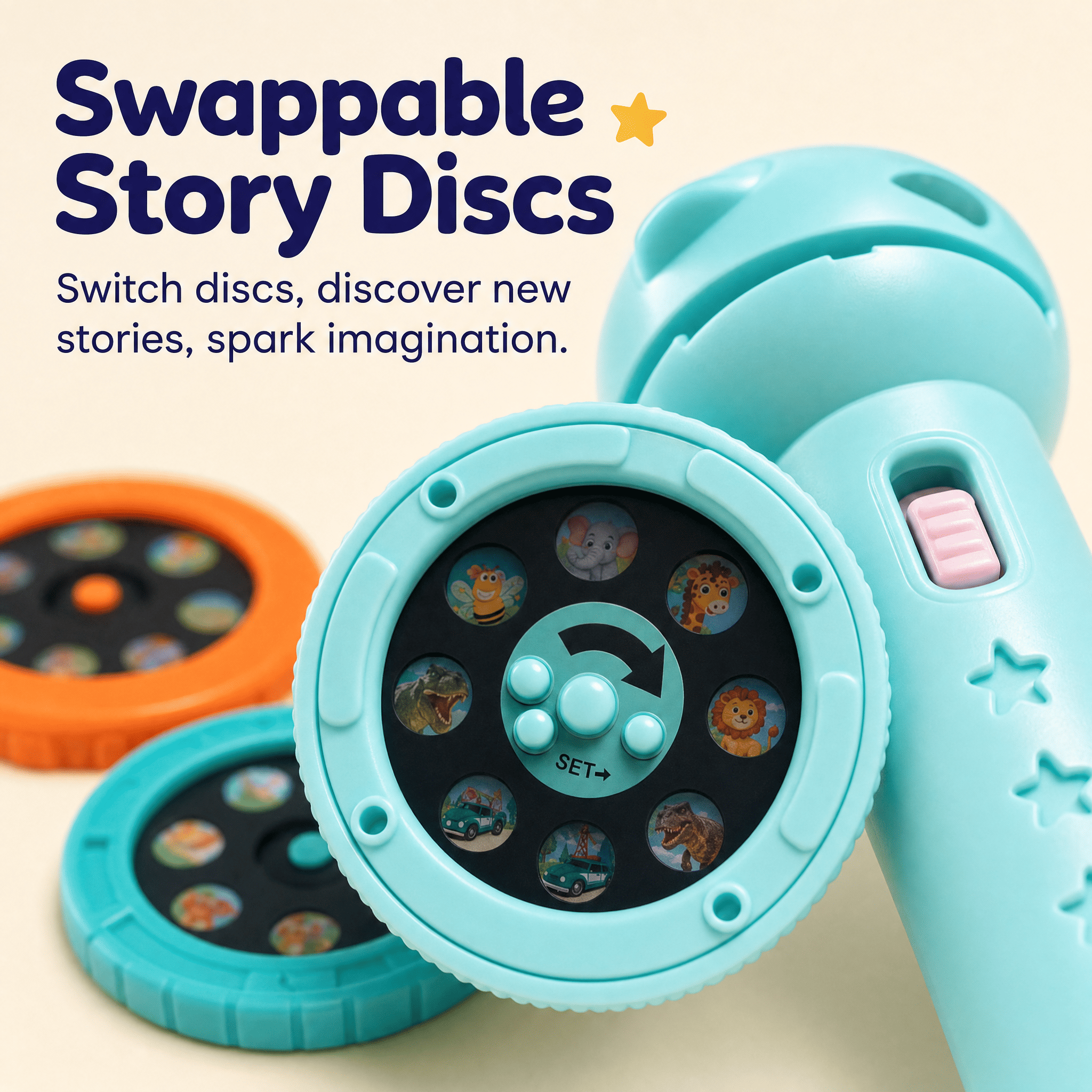 nylyCas™ Animal Story Projection Flashlight