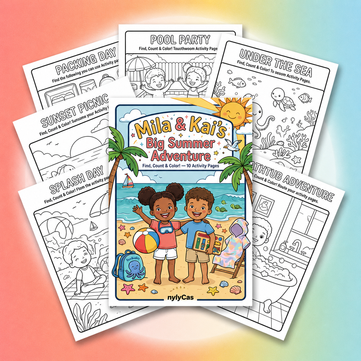 Summer Coloring Book