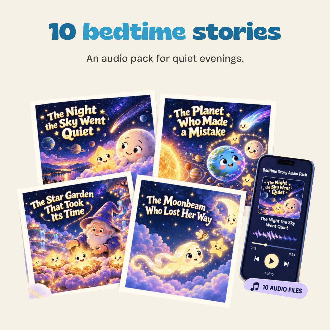 nylyCas™ 10 Bedtime Stories Audio Pack
