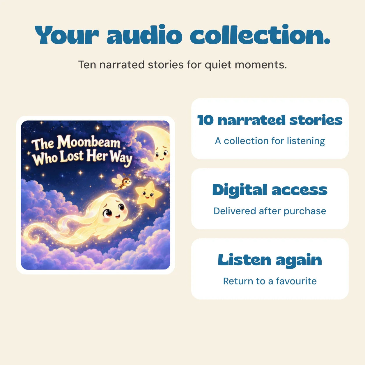 nylyCas™ 10 Bedtime Stories Audio Pack