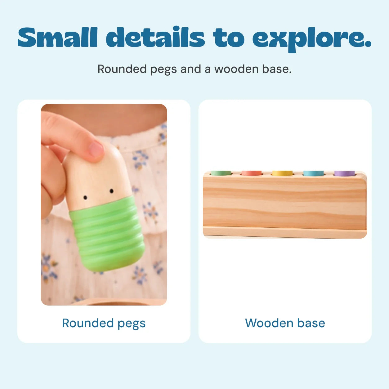nylyCas™ Pop & Press Wooden Activity Toy