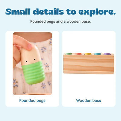 nylyCas™ Pop & Press Wooden Activity Toy