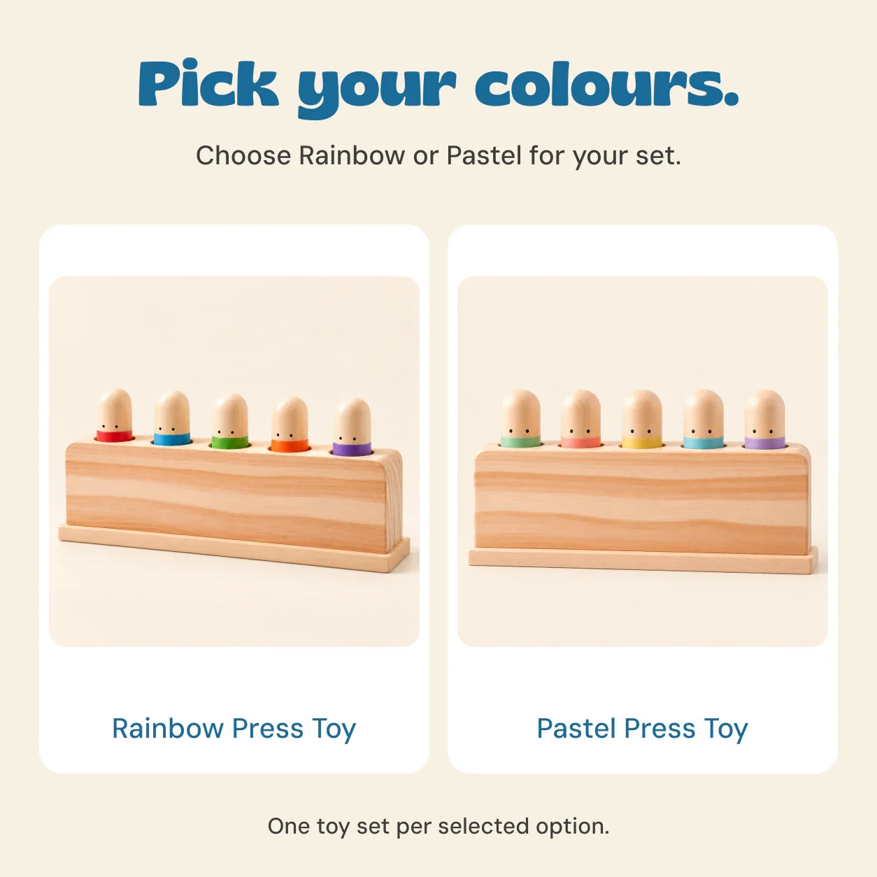 nylyCas™ Pop & Press Wooden Activity Toy